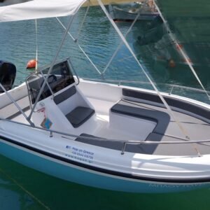 ERRIKOS named motorboat boat of hop on boat reantal in Sami Kefalonia